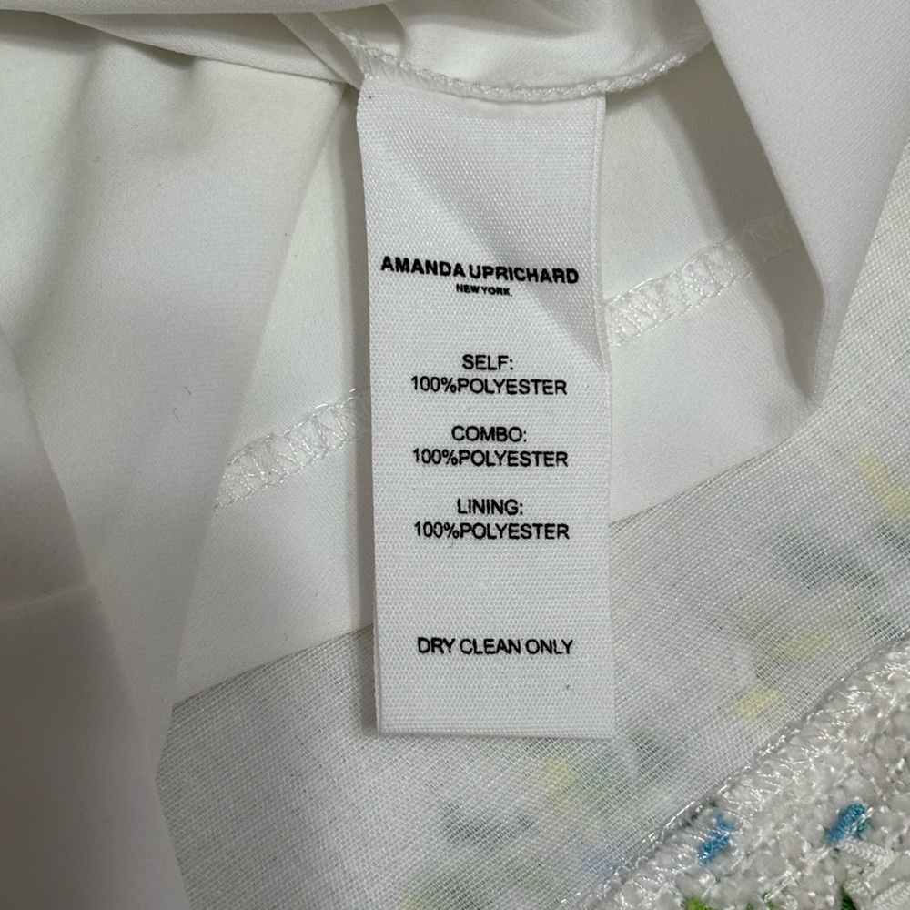 Amanda Uprichard Strapless Bethany Skort Romper in White - Picture 6 of 6